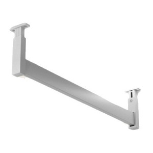Porte-vêtements mural réglable à fixation supérieure, organisateur de vêtements minimaliste à hauteur ajustable, pour salle blanche - Product Image 1