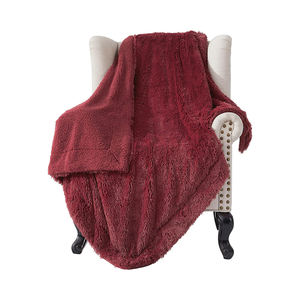 Couverture de voyage en microfibre tricotée solide de 40MM personnalisée en peluche moelleuse style coréen pour la maison bureau voiture chambre vente en gros - Product Image 6