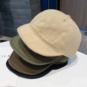 Casquette de baseball unisexe Dairui vintage à visière courte, 6 panneaux, en coton respirant, denim, velours, broderie 3D, boucle métallique, décontractée pour le quotidien - Product Image 1