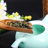 Cuillère à thé en bambou écologique Klear Chinese Kongfu, cuillère à matcha délicate, cuillère à thé portable 18x3cm, logo personnalisable