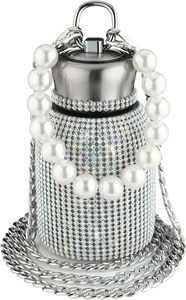 Bottiglia di diamante gemma bling sottovuoto thermos isolato in acciaio inox bottiglia di acqua colorata - Product Image 6