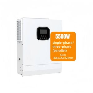 Inversor Solar Híbrido SRNE HSI 5500P de 5.5KW, Sistema de Almacenamiento Fuera de la Red, Versión EU/US, IP20, Salida Dual de 120/240VAC, <span class=keywords><strong>Precio</strong></span> Bajo - Product Image 1