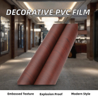 PVC Kapı Kaplama Filmi Dekoratif PVC Membran Folyo MDF HDF Kapı Vakum Pres Laminasyonu için