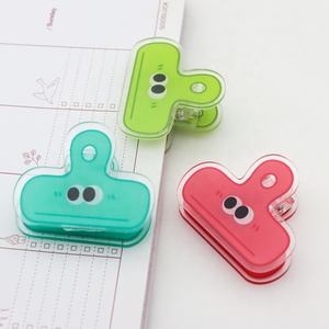 <span class=keywords><strong>Clip</strong></span> para tarjetas fotográficas de acrílico de primera calidad, papelería y oficina escolar divertida impresa personalizada, Clips de papelería para archivador de plástico - Product Image 1