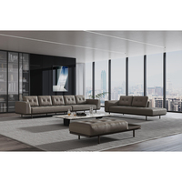 Canapé modulaire sectionnel européen moderne, mousse haute densité à rebond élevé, ensemble de canapés pour réception de bureau et salon de bureau