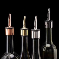 Verseur à vin en acier inoxydable Nuobaichen avec bec verseur, design durable et portable, dispositif de déviation de vin réutilisable et écologique