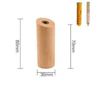 Creative Modern Wooden Wall <b>Hooks</b> <b>Single</b> Tier Multifunctional for Bathroom and Living Room - Product Image 5
