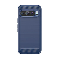 Housse de téléphone portable de luxe en fibre de carbone et Silicone souple pour Google Pixel 10 XL 9 8 Pro 7A 6A comprend un étui