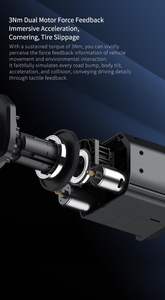 Volante de Carreras PXN V99 con Force Feedback de 3.2nm, Desmontable, Simulador de Volante de Carreras de 270/900 Grados - Product Image 3