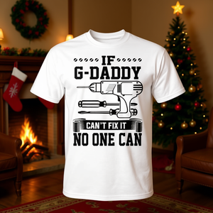 Camiseta Navideña Vintage 'Si G-Daddy no puede arreglarlo, nadie puede' para Fans del Estilo Retro, Ropa Promocional - Product Image 3
