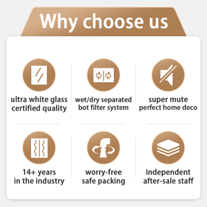 Ultra Wit Helder Glas Mini Betta Aquarium Met Rif Led Licht Desktop Aquatische Plant Tank Kleine Vis Aquaria En Accessoires - Product Image 6