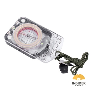 Boussole à déclinaison réglable avec <span class=keywords><strong>clinomètre</strong></span> à lumière LED et miroir de visée pour la randonnée et le camping - Product Image 6