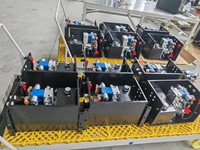 Unité hydraulique Fly Wing 24V 2.2KW 12V 1.6KW bidirectionnelle avec verrouillage hydraulique, réservoir d'huile 10L et jauge de niveau
