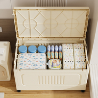 Armoire de rangement moderne à double porte pliante, armoire de rangement en plastique pliable portable avec roulettes