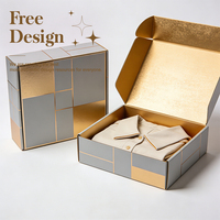 Boîtes d'expédition en carton ondulé mat, recyclées, écologiques, imperméables, avec doublure en mousse, taille personnalisée, emballage plat, options de logo couleur, cadeau