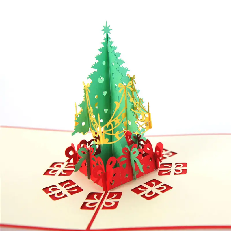 Wholesale Newest Design Merry Christmas Greeting 3d Cards