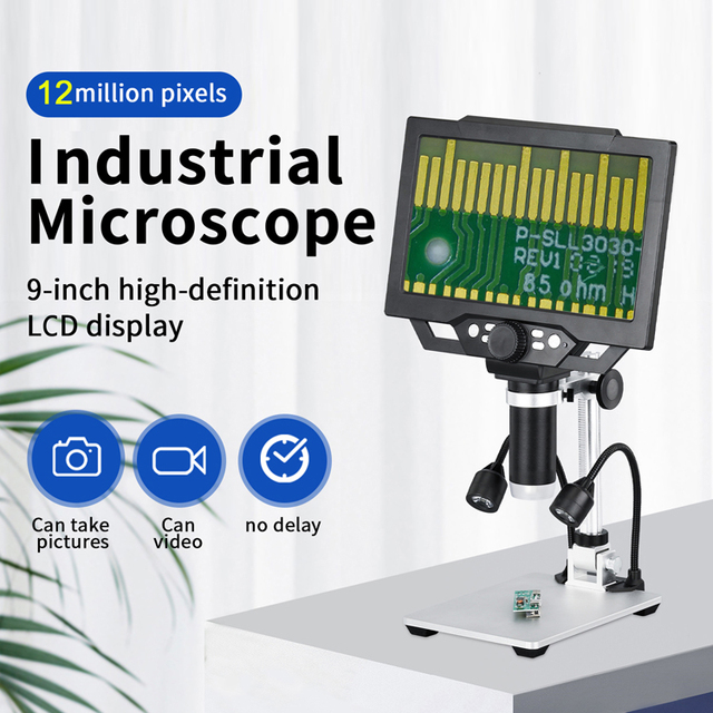 G1600 Digital Microscope 12M pixel 1600X Collectors Magnifier for Electronics Inspection Soldering Repair Coin Jewelry Appraisal