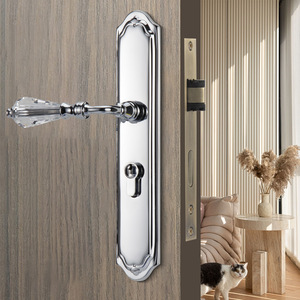 Sự riêng tư nội thất Knob Trung Quốc nội bộ phần cứng LEVER Lỗ mộng nhà xử lý hiện đại Ổ khóa cửa và xử lý - Product Image 6