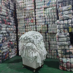 ダスタークロスコットンラグホワイトインダストリアルコットンホワイトTシャツワイピングクオリティラグ - Product Image 2