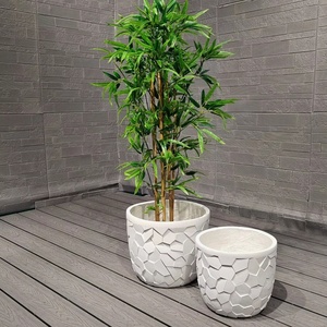 Pots à fleurs en argile pour jardinage, pots à plantes en argile fibreux pour la décoration de la pièce, boîte à fleurs décorative, pot à plantes décoratif - Product Image 1