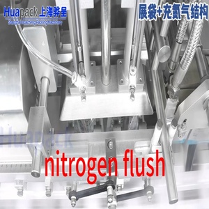 Huapack HFFS 3/4-Sceau latéral Sachet formant la machine de cachetage Moteur d'étiquetage de sachets en plastique de rinçage à l'azote pour les applications de poudre - Product Image 4