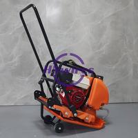 Compacteur à plaque vibrante personnalisé C90T, force d'excitation 18KN, plaque de base épaissie avec réservoir d'eau pour le compactage des fondations