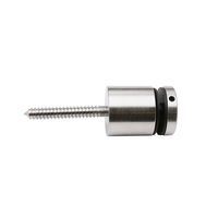 HIMOWAY Adaptateur d'entretoise pour garde-corps en verre en acier inoxydable, boulon de fixation, goujon de retenue, design moderne pour balustrades