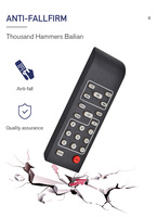 Control remoto Programable por Ir, controlador remoto Universal Rf de largo alcance, fabricante personalizado