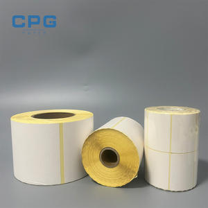 Custom Wholesale Thermal Label Paper Sticker Roll Glossy Blank Self-Adhesive 30x50mm Cold Chain Direct Thermal Label Roll - Product Image 1