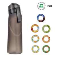 Bouteille d'eau en plastique polylactique sans BPA, étanche, style américain, avec paille, pour la gym, les voyages, la rentrée scolaire et l'utilisation en voiture – Vente en gros