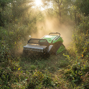 Free Shipping Euro5 CE EPA 10.2KW Diesel <b>Remote</b> Control Crawler Lawn <b>Mower</b> Multifunctional <b>Flail</b> <b>Mower</b> For Wasteland Shrub - Product Image 1