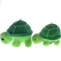 Porte-clés en peluche tortue de 9 cm, jouets, pendentif, breloque pour sac à dos, accessoire pour couples, mini taille 7x9,5 cm PP