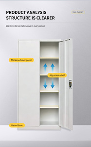 Durable Steel Locker with Lightning Lock, <strong>Office</strong> <strong>Storage</strong>, Factory Direct for Central Asia - Product Image 3