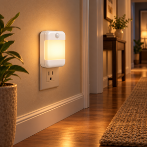 Wholesale <b>LED</b> Night <b>Light</b> Plug In <b>Light</b> <b>Sensor</b> Dusk to Dawn Warm White Wall Outlet Lamp for Bedroom Hallway Staircase - Product Image 2