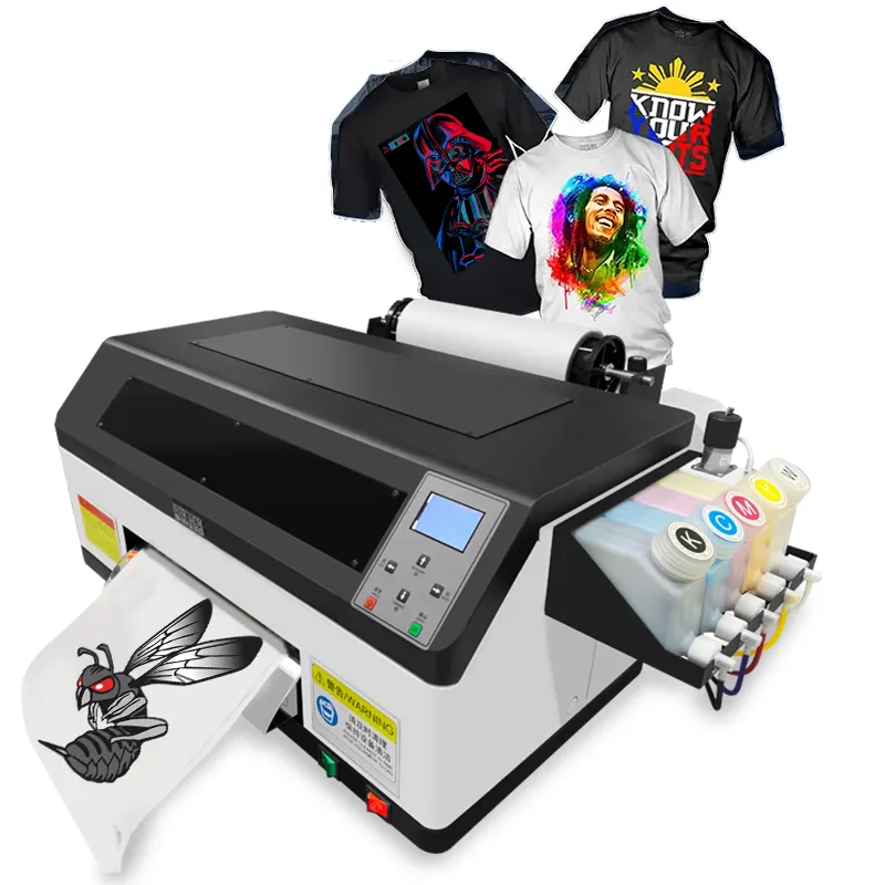 Domsem Digital A3 Pet Film T-shirt printing Textile Machine Dtf Print Pet Film Printer 30cm width Dtf Printers With Xp600 Head