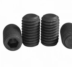 Vis mécaniques à tête plate M16 Vis de réglage hexagonales en acier au carbone de qualité 8.8 DIN913 Système de mesure métrique Vis de réglage à extrémité plate - Product Image 1