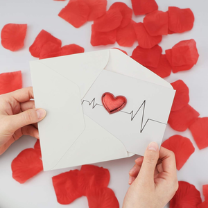 Impression personnalisée Cartes de vœux Cartes de Saint-Valentin pour adultes <span class=keywords><strong>Carte</strong></span> d'<span class=keywords><strong>anniversaire</strong></span> Idée cadeau romantique pour lui ou elle Enveloppes - Product Image 2