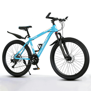 26 Inch Mountain Bike, 24 Speed Dual Disc Brake <strong>MTB</strong> with Suspension Fork, Steel Frame Bicycle for Men Women <strong>Commuter</strong> &amp; Off-Road - Product Image 1