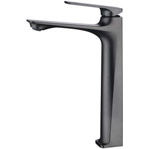 Grifo de Lavabo Moderno de Cerámica Negra con una Sola Manija, Grifo de Baño de un Solo Orificio <span class=keywords><strong>para</strong></span> Lavabo - Product Image 1