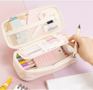 Polyester Large Storage Pencil Case Pen <b>Bag</b> with Zipper Closure <b>Big</b> Capacity Organizer for Office & <b>Travel</b> - Product Image 6
