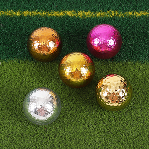 Luxury Gold Plated <strong>Golf</strong> <strong>Balls</strong> in Elegant 2 Piece Synthetic Rubber Construction Premium Corporate <strong>Golf</strong> Gifts Promotional Items - Product Image 3