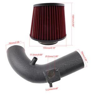 Sistema de Admisión de Alto Flujo DC Sports SRI7048 para Honda Civic Si 12-15 / Acura ILX 13-15 2.4L AIM077-BK-RD - Product Image 6