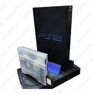 PS2超薄迷你控制台改装视频游戏控制台内置路由器，适用于中小企业游戏，高清多媒体转换板128G tf卡