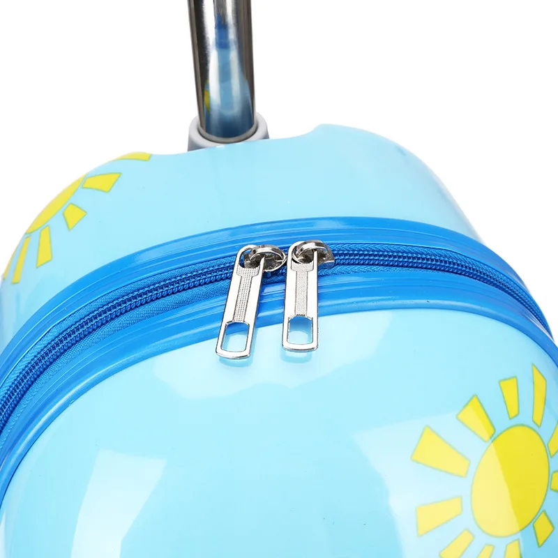 Twinkle Cartoon Cute Kids Small Scooter Suitcase Lazy Trolley Bag Baby ABS travel Luggage