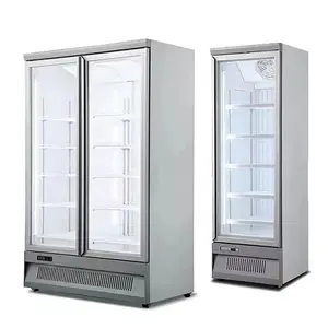 상업용 음료 디스플레이 캐비닛 수직 냉동 보존 캐비닛 소형 슈퍼마켓 프로스트 프리 냉동고