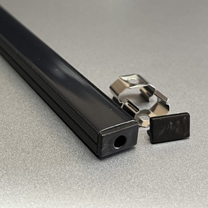 <span class=keywords><strong>Mini</strong></span> 12x7 Zwarte <span class=keywords><strong>LED</strong></span> Aluminium Profiel met Rookdiffuser voor Houtpanelen - Product Image 4