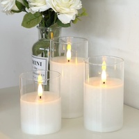 Bougie tasse verre led
