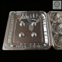 Conteneur en plastique PET transparent personnalisé et gaufré pour tartelettes aux œufs, gelée, hamburgers, nouilles – Solution de stockage alimentaire jetable
