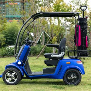 Carrito de Golf Eléctrico de Cuatro Ruedas, 60v32ah, 50 km de Autonomía, con Toldo para Lluvia, Resistente para Uso en Exteriores - Product Image 3