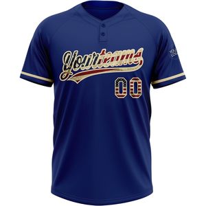 Custom Royal Blue <b>Baseball</b> Jersey Personalized Name Number Sublimated Moisture Wicking Adult Unisex Sports Uniform - Product Image 2